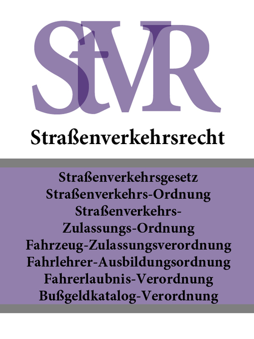 Title details for Straßenverkehrsrecht by Deutschland - Available
